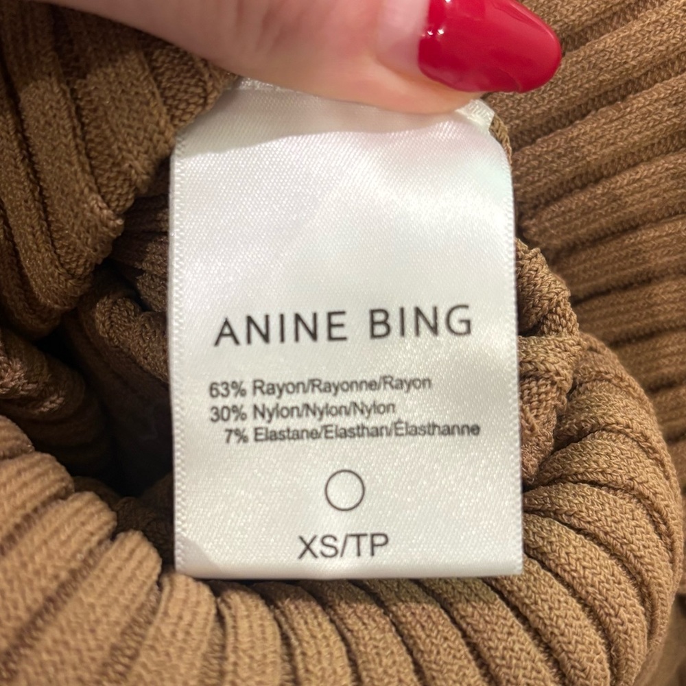 NWT Anine Bing Midi Ribbed Dress - Picture 5 of 5